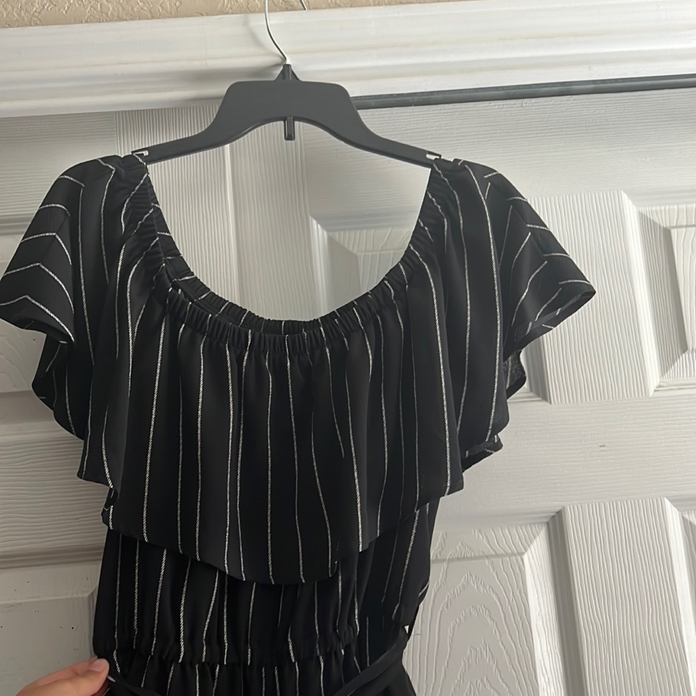 Rue 21 Striped Jumpsuit